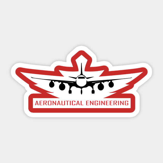aeronautical engineering airplane aircraft engineer Sticker by PrisDesign99